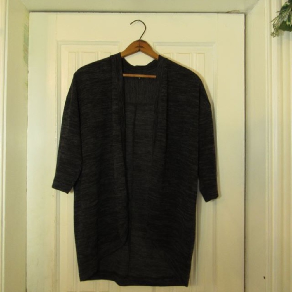 Half Sleeve Black Cardigan
